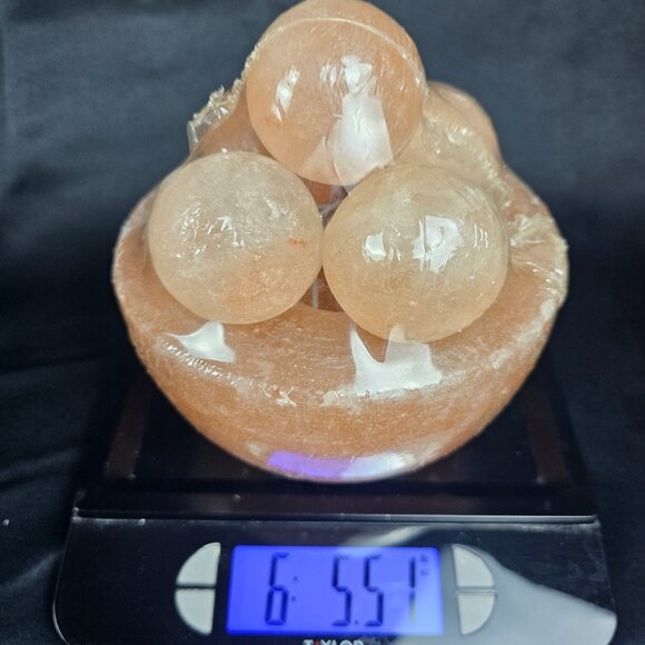 Himalayan Salt Lamp Bowl with Round Balls - Picture 5 of 5